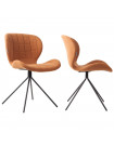 OMG - 2 Camel fabric dining chairs