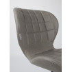 Chaise OMG aspect cuir gris