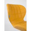 Chaise design OMG simili cuir jaune