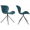 OMG - 2 sedie di design in pelle blu