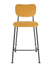 BENSON - Ochre retro velvet counter stool