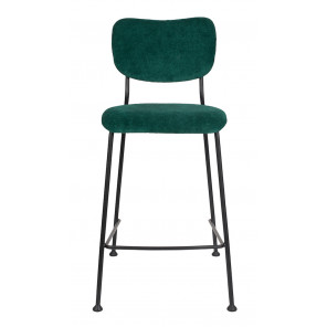 BENSON - Retro velvet counter stool