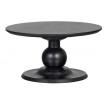 BAROC - Round black dining table 120 cm