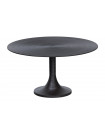 NANO - Round black aluminum living room table