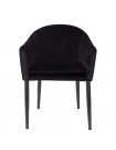 COSY - Black Velvet dining chair