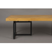 CLASS - Table basse de salon en bois clair et acier noir 