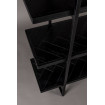 CLASS - Bücherregal aus schwarzem Holz und schwarzem Stahl