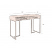 CLASS - Console et table bois clair et acier noir L120