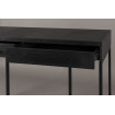 CLASS - Konsole und Tisch aus Holz und Stahl schwarz L120