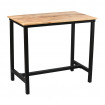 LOFT - High wood and steel table W120