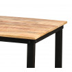 LOFT - High wood and steel table W120
