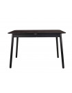 GLIMPS - Table extensible S en bois noir