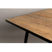 PEPPER - Table repas bois et carbone L160