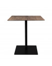 BRAZA - Quadratischer Tisch aus Stahl und Holz L 70