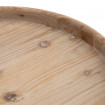 ROUNDY - Table basse ronde en bois blanc patiné D 81