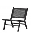 PUK - Sessel aus schwarzem Aluminium