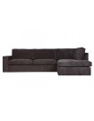 THOMAS - Dark grey fabric Right Corner 5 places Sofa