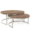 BUBBLE - 2 wood coffee tables