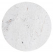 BUBBLE - Table basse ronde en acier et marbre blanc