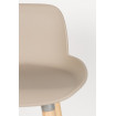 ALBERT KUIP - Scandinavian taupe bar stool