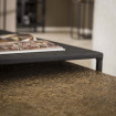 METALLICA - Table basse modulable en acier noir et bronze