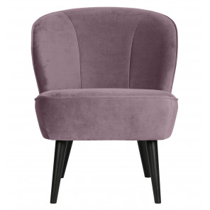 SARA - Lilac velvet armchair