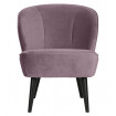 SARA - Lilac velvet armchair