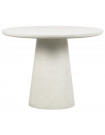 DAMON - Table de repas blanche D100 cm