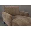 HARPER - Lounge-Sessel mit Stoffbezug Kaffee