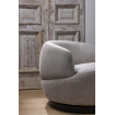 WOOLLY - Design armchair in naturel velvet