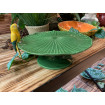 AMAZONIA - Pastelera de cerámica verde