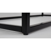 MARBLE - Table basse en marbre et acier noir L 90