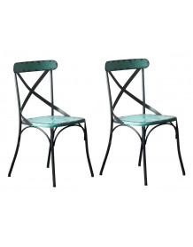 Bistro - Blue vintage dining chair