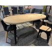 Round extendable dining table 180 cm