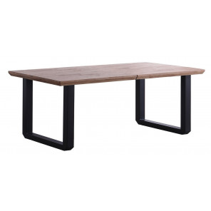 MATIKA - Ausziehbarer Esstisch aus Holz und Stahl