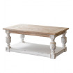 OSCAR - Tavolino in legno bianco L120