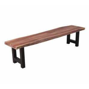 AUSTIN - Steel and wood bench 190