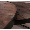 BALTIMORE - Set de 2 tables basse rondes en bois