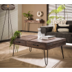 OREGON - Table basse en bois et acier L 110