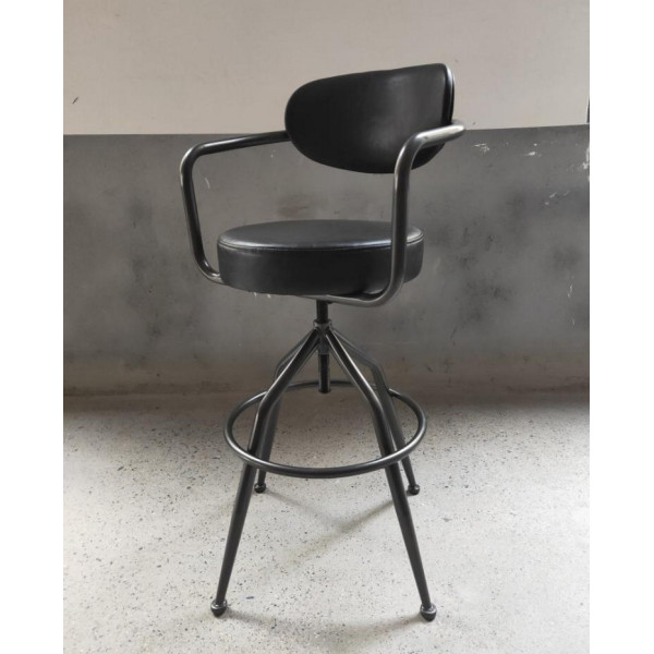 Tabouret rétro vintage industriel - coiffeuse tabouret chaise - hauteur  réglable