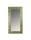 MEENA - Specchio in legno impiallacciato in ottone