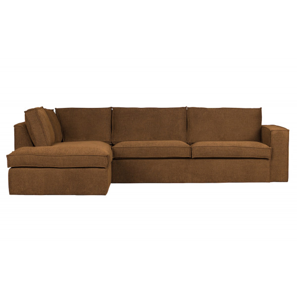 FREDDIE - Bronze fabric Right Corner Sofa