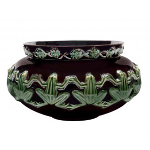 FROG - Vase en céramique avec grenouilles