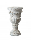 VICTORIA - Vaso decorativo in cemento bianco