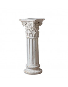 columna de decoración blanca chic