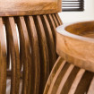 ANNA - Set de 2 tables basse rondes en bois