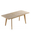 NORDIC - Tavolo da pranzo allungabile in legno L180