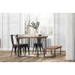 MATIKA - Extendable dining table in clear oak 180 cm