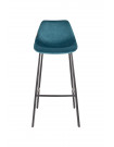 FRANKY 80 - Blue velvet bar stool
