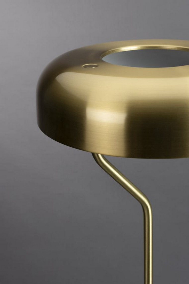 Lampadaire design métal finitions dorées Eclipse